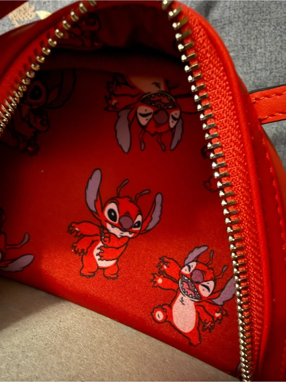 Loungefly Kids Red & Pink Stitch Monster Backpack